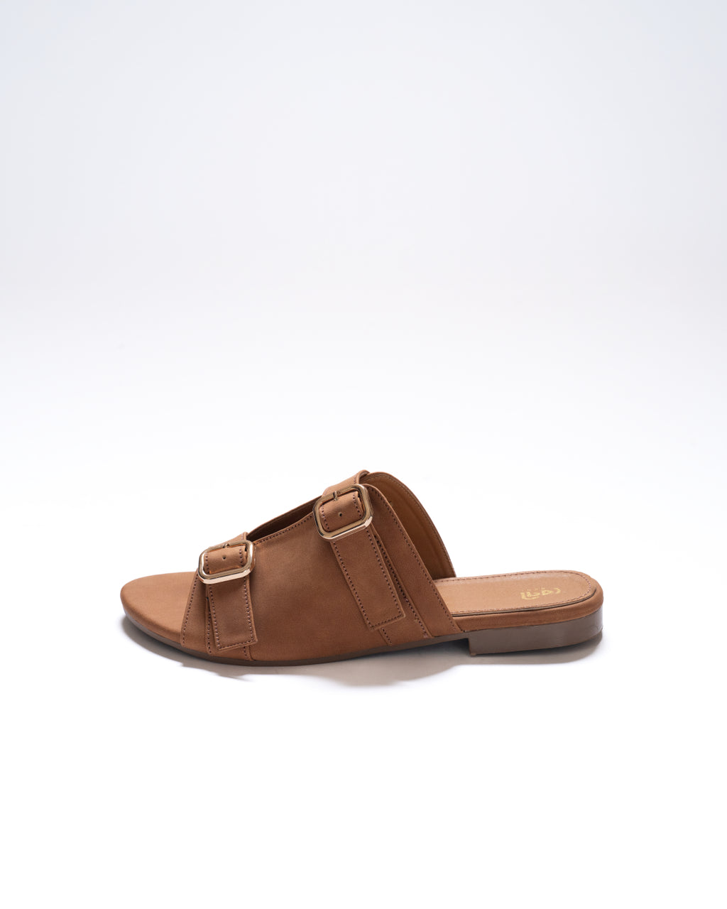 stride-buckle-toffee-tan-flat-sandals-adjustable-strap
